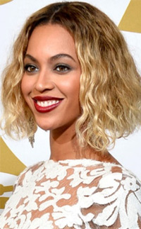 Beyonce's naturally dried bob