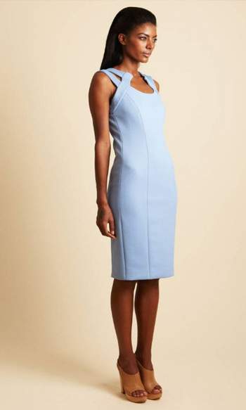 Mimi Plange collection is a combination of soft colour tones and detailed, structured skirts and dresses.