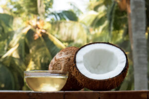 coconut and coconut oil is known for it's softening results.